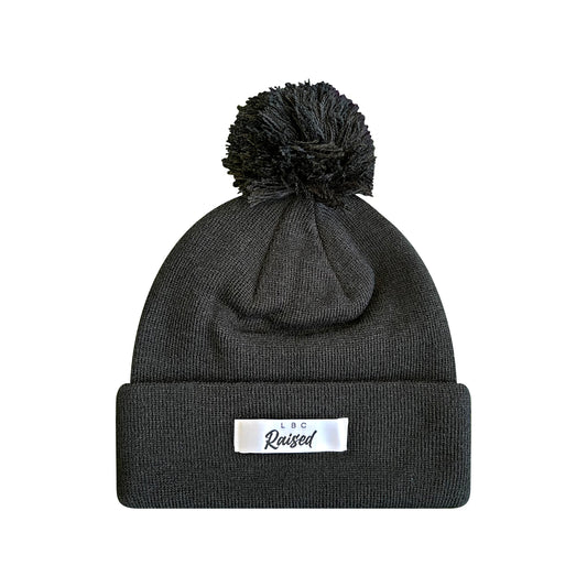 LBC Raised Logo Pom Beanie