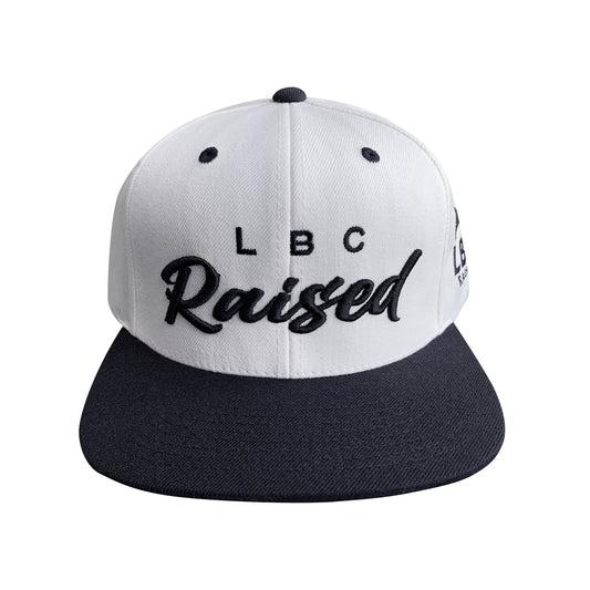 LB 1 Snapback Hat White/Black